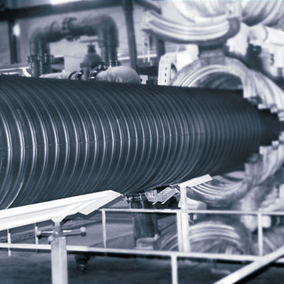 Kỹ thuật ống thoát nước HDPE Ống HDPE sóng 400 500mm Ống đôi tường