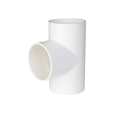 Phụ kiện đường ống thoát nước PVC 3 chiều Hệ thống ống nước trắng Tee khuỷu tay