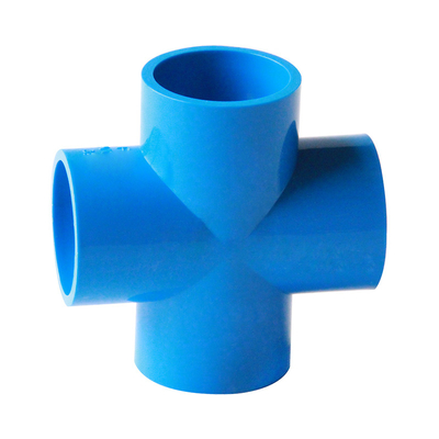 Màu xanh lam Phụ kiện ống thoát nước PVC Đường kính lớn 90 độ khuỷu tay