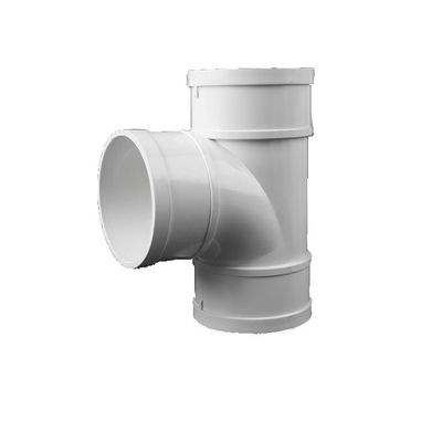 90 độ nhựa PVC Phụ kiện đường ống có rãnh khuỷu tay để cấp thoát nước