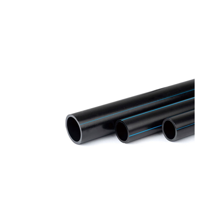Ống nước hdpe hấp dẫn trong Black/Blue Strip DN20mm-1600mm Cut/Mold Services