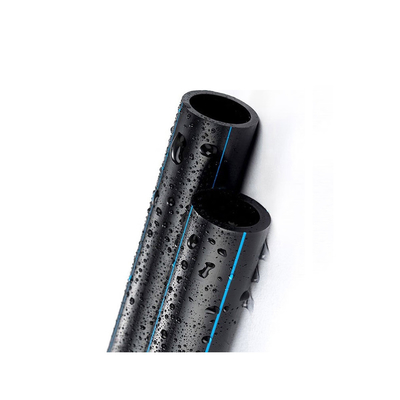 Ống nước hdpe hấp dẫn trong Black/Blue Strip DN20mm-1600mm Cut/Mold Services