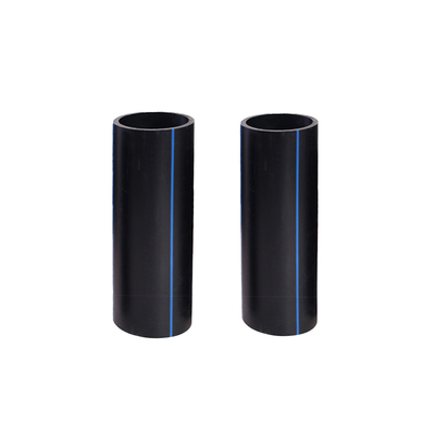 Cung cấp nước ống HDPE màu đen với sọc màu xanh cắt theo kích thước mẫu được cung cấp