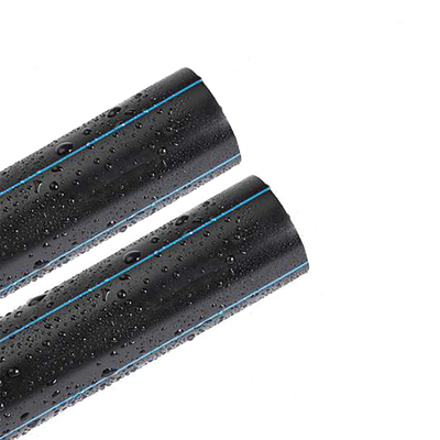 Cung cấp nước ống HDPE màu đen với sọc màu xanh cắt theo kích thước mẫu được cung cấp