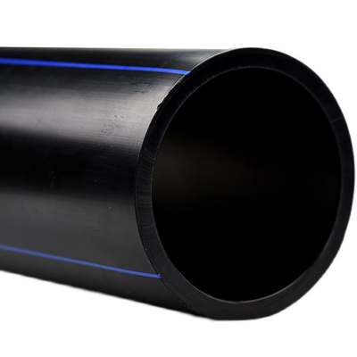 Đường ống nước PE màu xanh hoặc đen với sọc màu xanh HDPE cho ứng dụng cung cấp nước