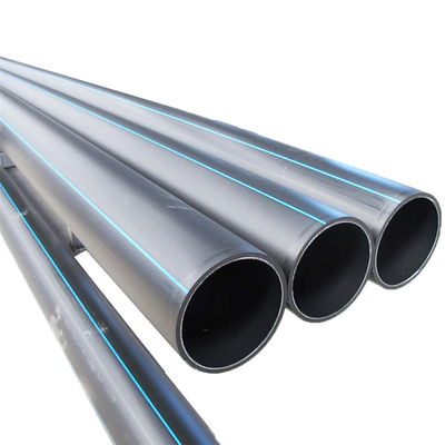 Đường ống nước PE màu xanh hoặc đen với sọc màu xanh HDPE cho ứng dụng cung cấp nước