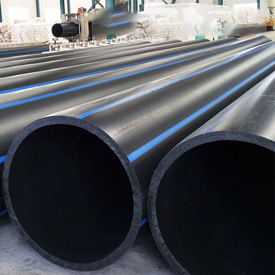 14001 Các đường ống nước HDPE được chứng nhận có sọc xanh