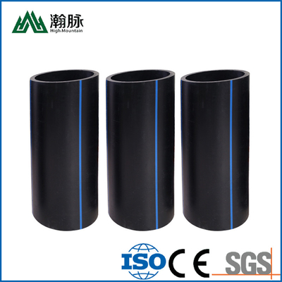 Bụi nước HDPE màu xanh hoặc đen với sọc màu xanh để cung cấp nước chống ăn mòn và thoát nước