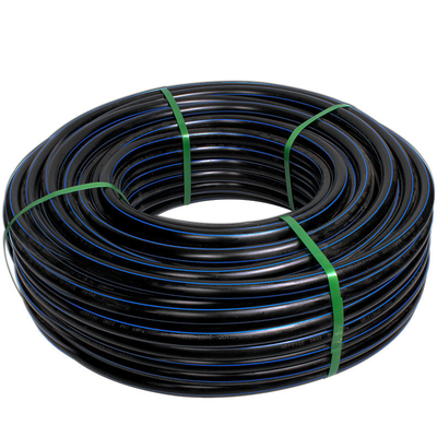 Đường ống nước PE HDPE theo yêu cầu của khách hàng màu xanh hoặc đen với sọc màu xanh