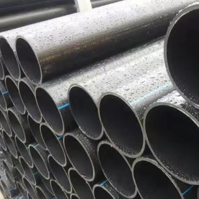 ống nước PE HDPE màu xanh hoặc đen với sọc màu xanh cho nước cung cấp và thoát nước với sọc màu xanh PE