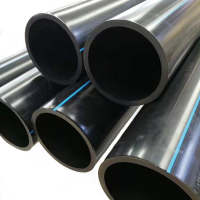 ống nước PE HDPE màu xanh hoặc đen với sọc màu xanh cho nước cung cấp và thoát nước với sọc màu xanh PE