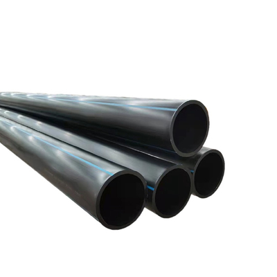 Như tùy chỉnh Kích thước HDPE ống nước Độ dày 2.3mm-117.6mm Màu xanh hoặc đen với sọc màu xanh