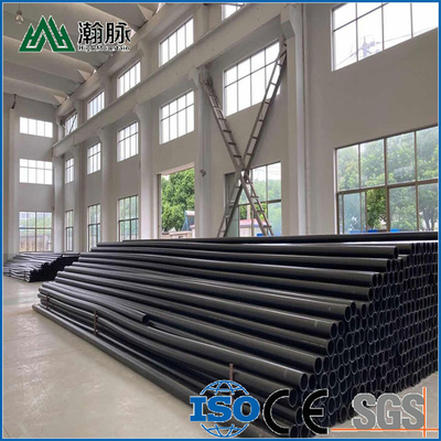 PN6-PN16 Đánh giá áp suất HDPE ống nước được làm bằng vật liệu thô PE và dung lượng áp suất 1,25mpa-2,5mpa