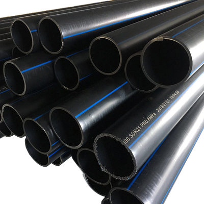 Khả năng chống va chạm cao và chống ăn mòn tuyệt vời HDPE ống nước trong vật liệu màu đen
