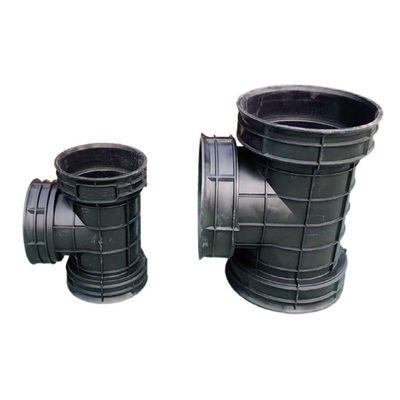 Ống thoát nước HDPE có ren Phụ kiện đường ống Polyethylene 45 độ Ống khuỷu